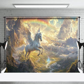 Aperturee - Aperturee Heavenly Pegasus Wonderland Rainbow Lake Backdrop